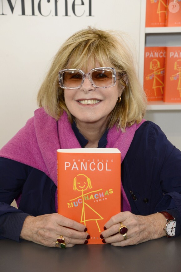 Katherine Pancol à la 34e édition du Salon du Livre à Paris, Porte de Versailles, le 22 mars 2014.