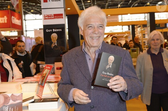 Guy Bedos à la 34e édition du Salon du Livre à Paris, Porte de Versailles, le 22 mars 2014.