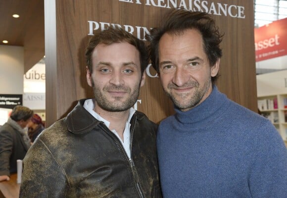 Augustin Trapenard et Stéphane de Groodt à la 34e édition du Salon du Livre à Paris, Porte de Versailles, le 22 mars 2014.