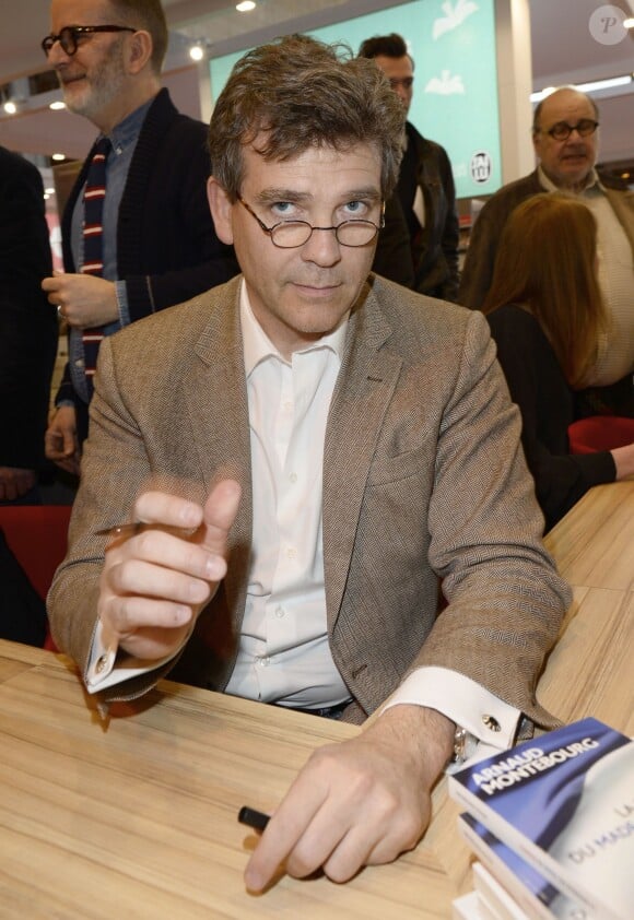 Arnaud Montebourg à la 34e édition du Salon du Livre à Paris, Porte de Versailles, le 22 mars 2014.