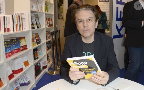 Philippe Vandel à la 34e édition du Salon du Livre à Paris, Porte de Versailles, le 22 mars 2014.