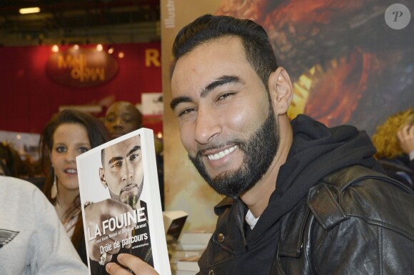 La Fouine à la 34e édition du Salon du Livre à Paris, Porte de Versailles, le 22 mars 2014.