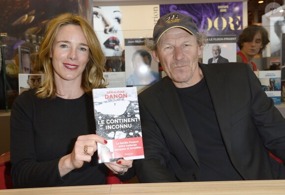 Géraldine Danon et son mari Philippe Poupon à la 34e édition du Salon du Livre à Paris, Porte de Versailles, le 22 mars 2014.
