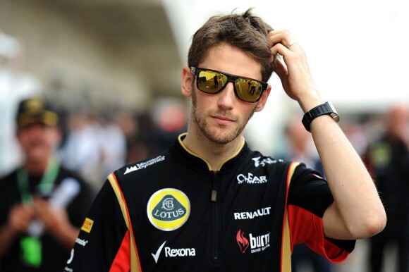 Romain Grosjean dans le paddock du Grand Prix des Etats-Unis, le 17 novembre 2013 à Austin