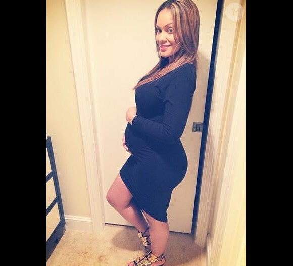 Evelyn Lozada, enceinte de son deuxième enfant, le 29 novembre 2013.