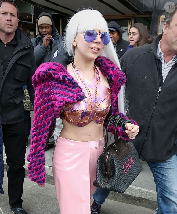 Lady Gaga out and about in New York City, NY, USA on March 25, 2014. Photo by XPosure/ABACAPRESS.COM26/03/2014 - 