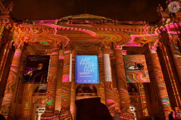 Inauguration de l'exposition "Art Paris Art Fair" au Grand Palais à Paris, le 26 mars 2014.