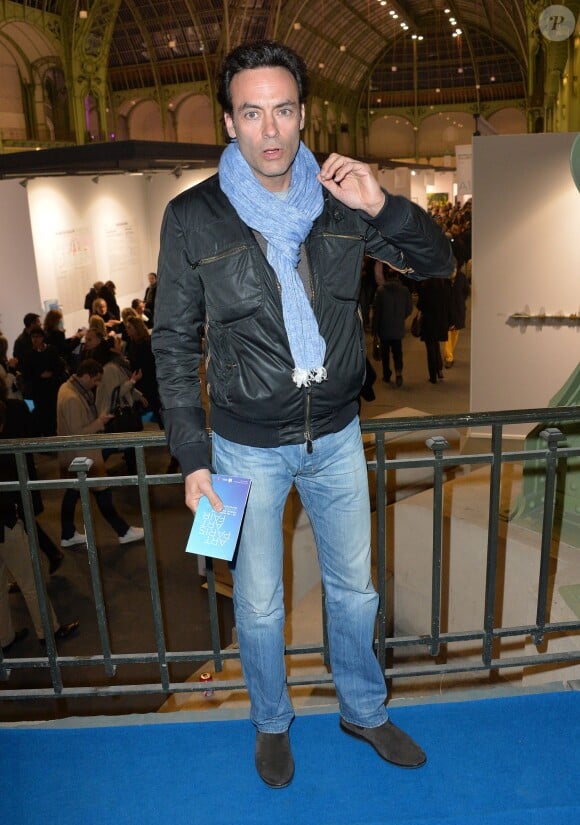Anthony Delon à l'inauguration de l'exposition "Art Paris Art Fair" au Grand Palais, à Paris le 26 mars 2014.