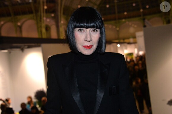 Chantal Thomass à l'inauguration de l'exposition "Art Paris Art Fair" au Grand Palais, à Paris le 26 mars 2014.