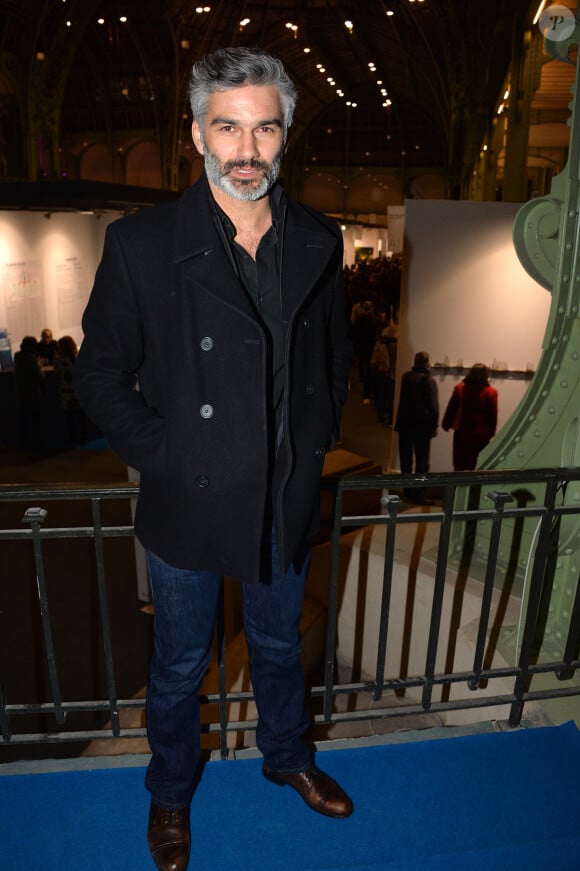 François Vincentelli à l'inauguration de l'exposition "Art Paris Art Fair" au Grand Palais, à Paris le 26 mars 2014.