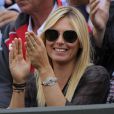 Maria Sharapova, fan impliquée de Grigor Dimitrov lors d'un match de celui-ci à Wimbledon, le 27 juin 2013