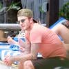 Le sexy David Beckham se relaxe à Miami, le 27 mars 2014.