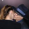 Johnny Depp et sa fiancée Amber Heard lors de l'avant-première du film 3 Days To Kill à Los Angeles le 12 février 2014