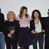 Daphné Bürki, Nicoletta, Valérie Trierweiler, Saïda Jawad et Lââm lors du gala de clôture du Don'actions du Secours Populaire au Musée des Arts Forains à Paris, le 28 mars 2014