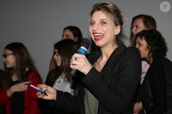 Amandine Bourgeois lors du gala de clôture du Don'actions du Secours Populaire au Musée des Arts Forains à Paris, le 28 mars 2014
