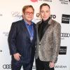 Elton John et David Furnish à Los Angeles le 2 mars 2014