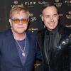 Les futurs mariés Elton John et David Furnish au Caesars Palace à Las Vegas le 28 mars 2014
