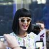 Tendance coiffure : la frange stricte comme Katy Perry
