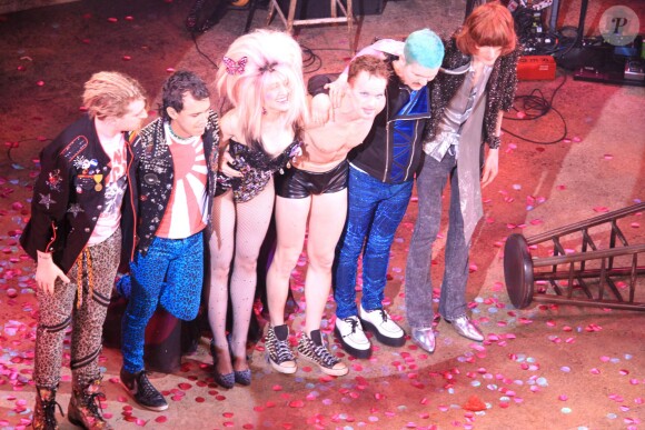 Neil Patrick Harris dans la comédie musicale Hedwig and the Angry inch au Belasco Theater de New York, le 31 mars 2014.