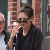 Katie Holmes sur le tournage de sa nouvelle série pour ABC, le 2 avril 2014, à New York.