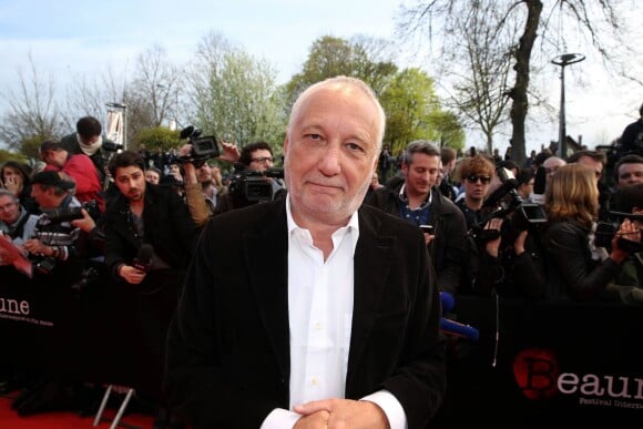 François Berléand - Soirée d'ouverture du 6ème Festival International du Film Policier de Beaune avec un hommage à Johnny Hallyday pour l'ensemble de sa carrière cinématographique, le 2 avril 2014.