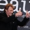 Johnny Hallyday - Soirée d'ouverture du 6ème Festival International du Film Policier de Beaune avec un hommage à Johnny Hallyday pour l'ensemble de sa carrière cinématographique, le 2 avril 2014.