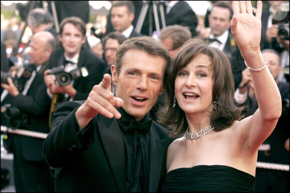 Lambert Wilson et Valérie Lemercier lors du Festival de Cannes le 21 mai 2005