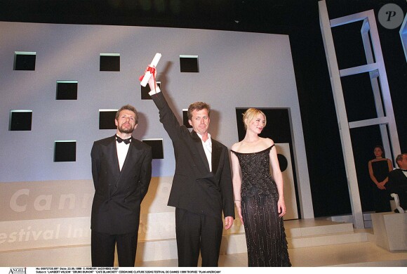 Lambert Wilson, Bruno Dumont, Cate Blanchett lors du Festival de Cannes 1999