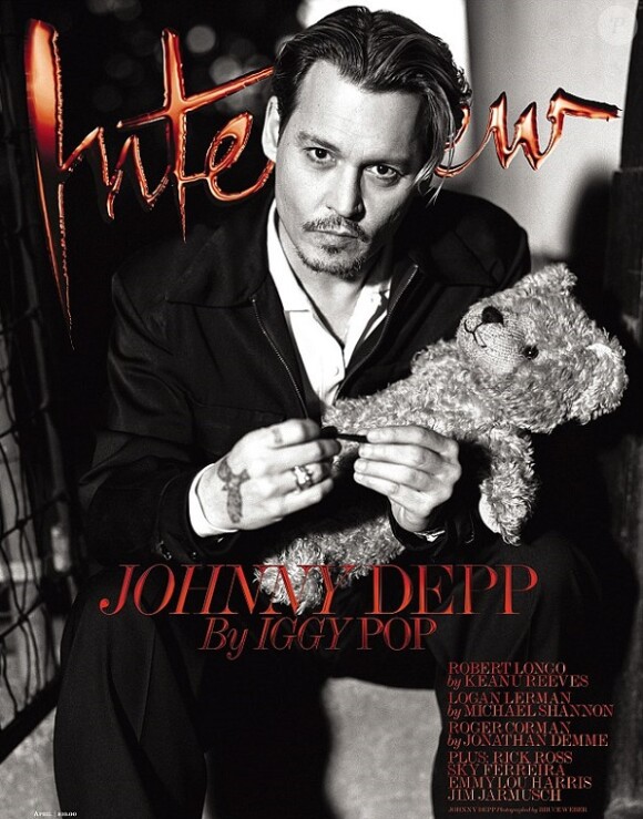 Johnny Depp en couverture du magazine Interview.