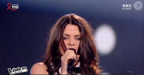 Ginie Line très sexy et rock'n'roll en live dans The Voice 3 le samedi 5 avril 2014 sur TF1
