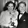 Judy Garland et Mickey Rooney lors des Oscars en 1939