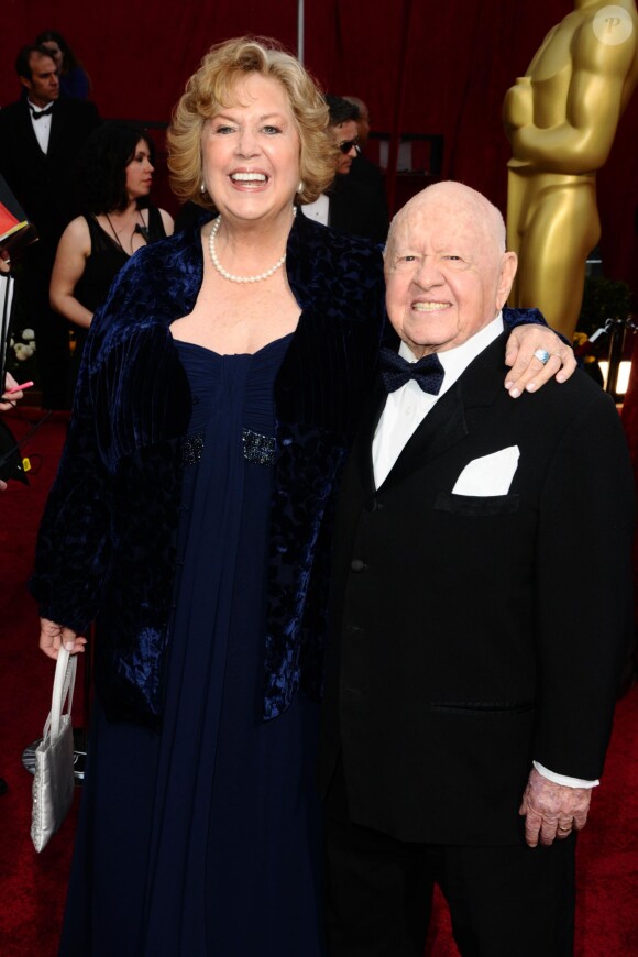 Mickey Rooney et sa femme January lors des Oscars 2010