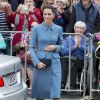 Le prince William et Kate Middleton prenaient part le 10 avril 2014 à une cérémonie commémorative au memorial de Blenheim, en Nouvelle-Zélande.