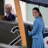 Kate Middleton et le prince William visitaient le 10 avril 2014 au Omaka Aviation Heritage Centre à Blenheim, en Nouvelle-Zélande, l'exposition 'Knights of the Sky' présentant des avions de la Première Guerre mondiale appartenant au cinéaste Peter Jackson, en sa présence. Le duc de Cambrige a eu le plaisir de grimper dans le cockpit d'un Sopwith Pup.