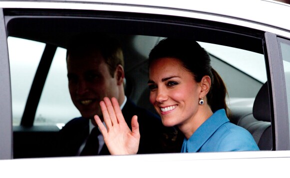 Britain's Prince William (L) and his wife Catherine, the Duchess of Cambridge (R), leave following a visit to the Omaka Aviation Heritage Centre on April 10, 2014 in Blenheim, New Zealand. Photo by Michael Dunlea/Barcroft Media/ABACAPRESS.COM10/04/2014 - Blenheim