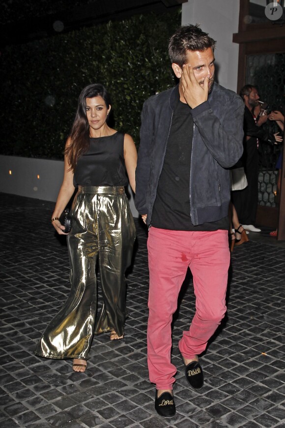 Kourtney Kardashian et Scott Disick se rendent au restaurant Cecconi's à West Hollywood, le 10 avril 2014.