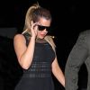 Khloé Kardashian se rend au restaurant Cecconi's où elle a retrouvé sa soeur Kourtney Kardashian et le mari de cette dernière Scott Disick ainsi que le rappeur French Montana. West Hollywood, le 10 avril 2014.