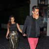Kourtney Kardashian et son mari Scott Disick se rendent au restaurant Cecconi's où ils ont retrouvé Khloé Kardashian et Scott Discik à West Hollywood, le 10 avril 2014.