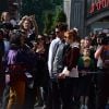 Emma Stone et Andrew Garfield se rendent aux Walt Disney Studios à Disneyland Paris, Marne-la-Vallée, pour la promotion de The Amazing Spider-Man 2, le 11 avril 2014.