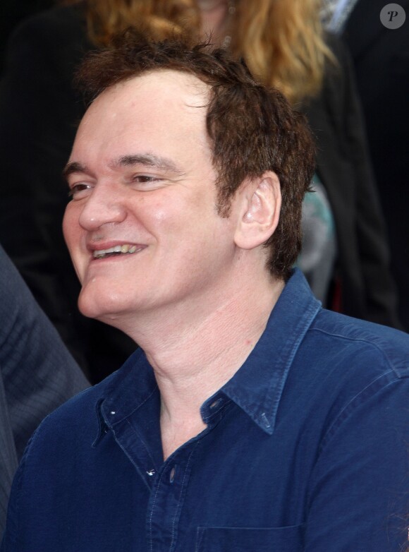 Quentin Tarantino - Jerry Lewis laisse ses empreintes dans le ciment hollywoodien, le 12 avril 2014.