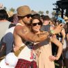 Kellan Lutz, Ashley Greene lors du 1er jour du Festival de Coachella à Indio, le 11 avril 2014.