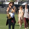 Kellan Lutz, Ashley Greene, Paul Khoury lors du 1er jour du Festival de Coachella à Indio, le 11 avril 2014.