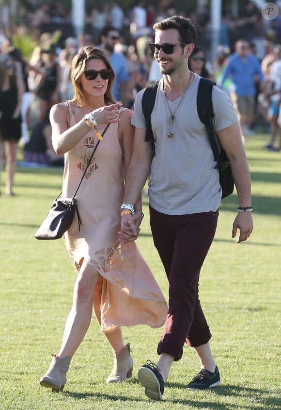 Ashley Greene, Paul Khoury lors du 1er jour du Festival de Coachella à Indio, le 11 avril 2014.
