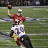 Colin Kaepernick, quarterback des San Francisco 49ers, lors du Super Bowl XLVII le 3 février 2013