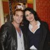 Exclusif - Ludovic Chancel (le fils de Sheila) et sa femme Sylvie Ortega Munos à Paris le 3 février 2014.