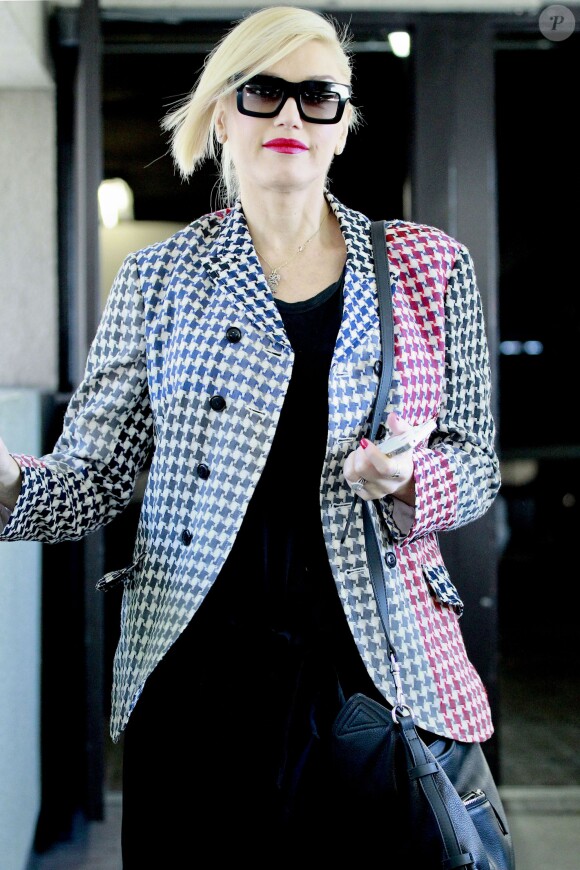 Gwen Stefani s'est rendue dans un centre médical avec son fils, à Los Angeles, le 14 avril 2014.