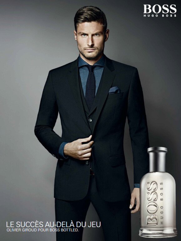 Olivier Giroud, nouvel ambassadeur du parfum Boss Bottled