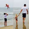 Eric Johnson et sa fille Maxwell pris en photo par Jessica Simpson, le 16 avril 2014.