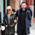  Christina Aguilera (enceinte) et Matt Rutler dans les rues de New York, le 17 avril 2014. 