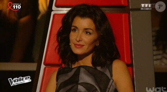 La coach Jenifer rayonnante dans The Voice 3 le samedi 5 avril 2014 sur TF1